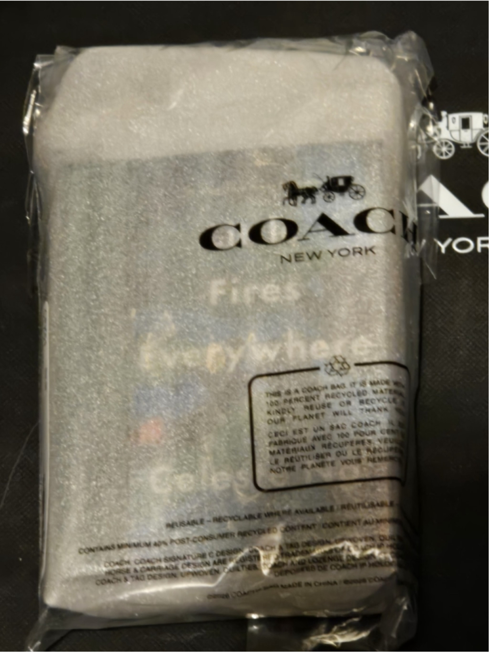 NWT Coach Little Fires Everywhere Book Bag Charm - Picture 5 of 5